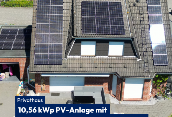 Privatkunde, 10,56 kWh PV-Anlage mit Speicher